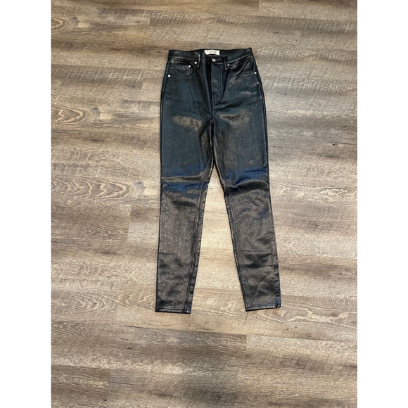 We The Free Phoenix Coated Skinny Jean in Liquid Black size 29 - Picture 2 of 10